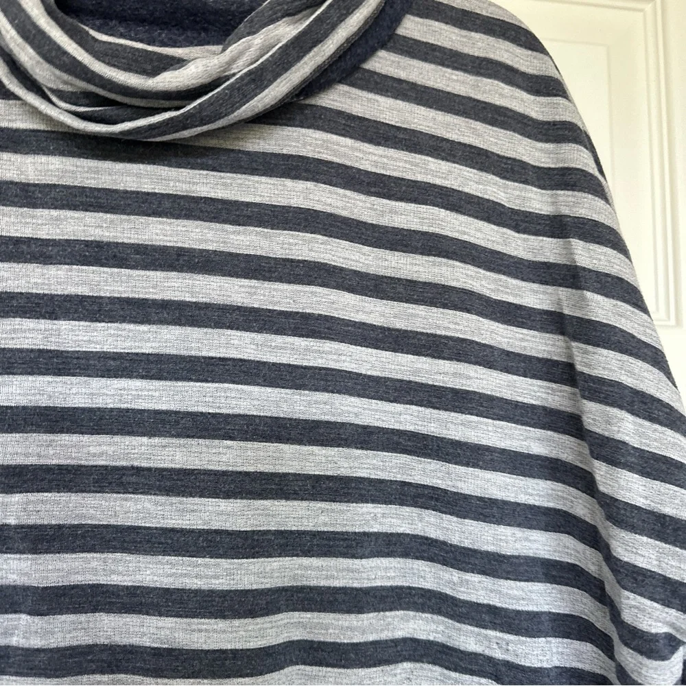 J. Crew Striped tunnelneck pullover sweatshirt